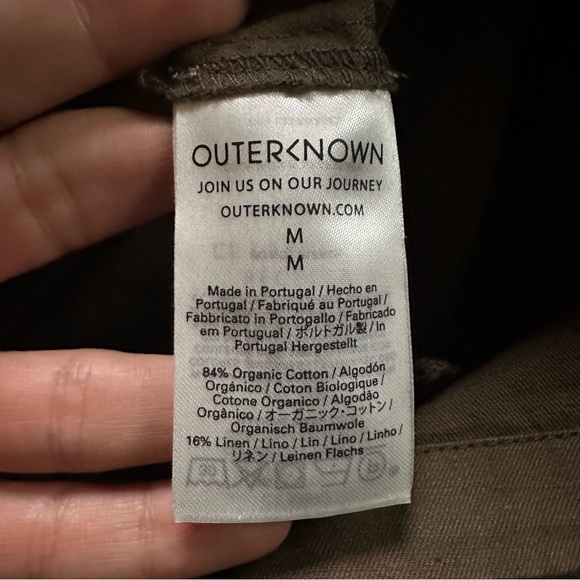 Outerknown S.E.A. Suit shortall - olive branch jumpsuit. Size M. - Picture 6 of 9